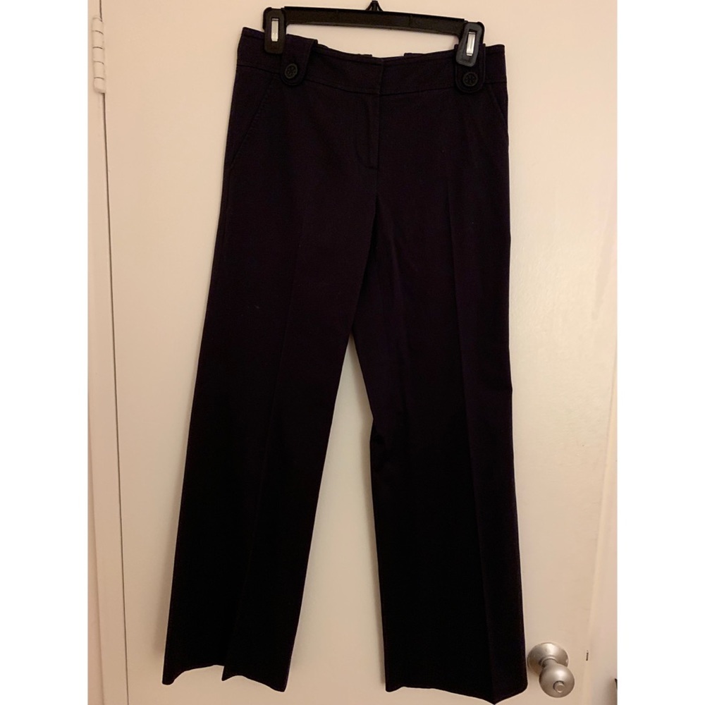 Tory Burch navy cotton trouser